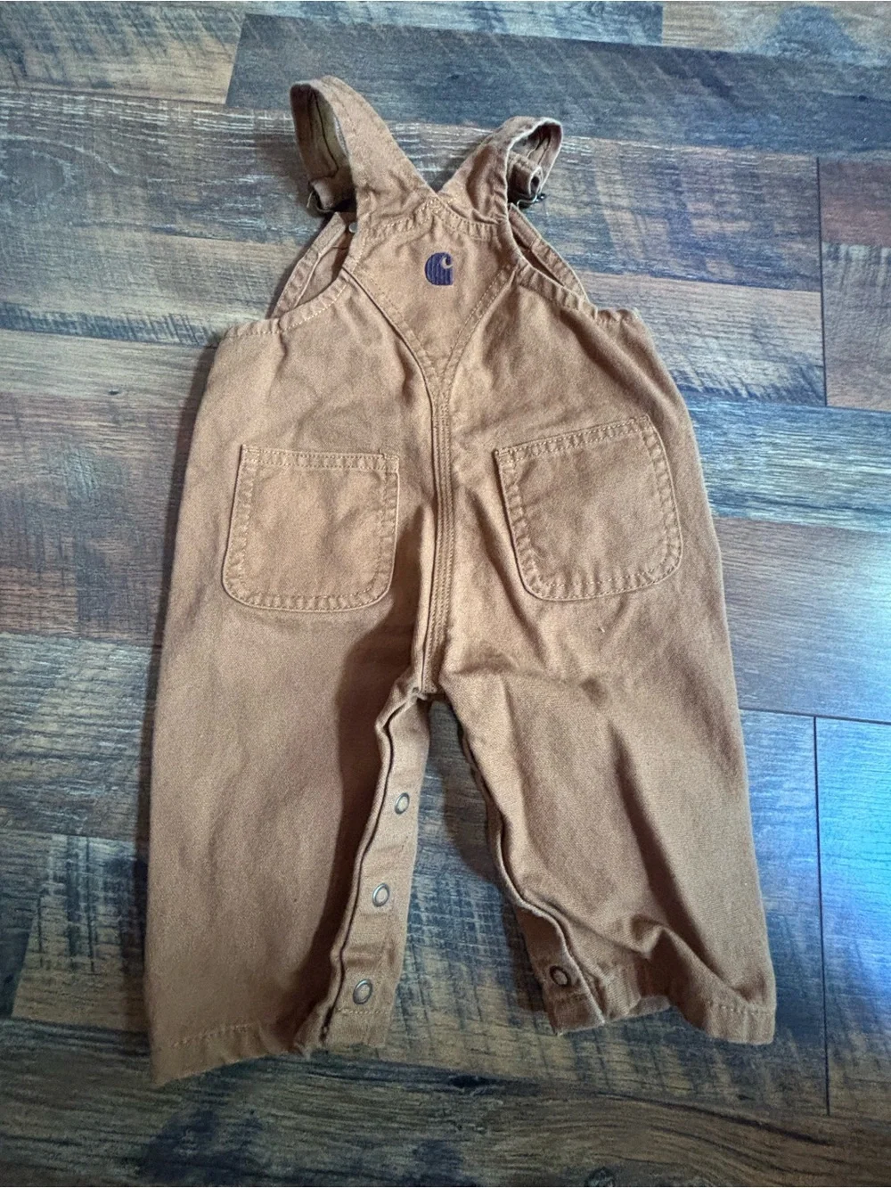 Carhartt canvas bib overalls size 6 months